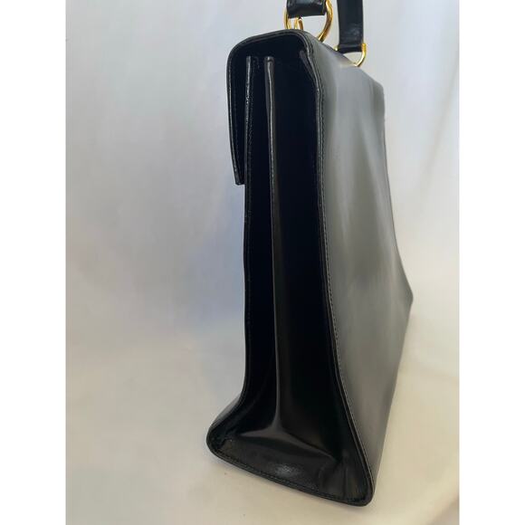 VTG Authentic Gucci Lady Lock 2Way Leather Top Leather Handbag 90s Y2K Old Money - Picture 11 of 16